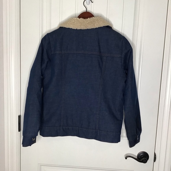 Vintage 70’s Levi’s Orange Tab Sherpa Lined Dark Blue Denim Jacket. - Picture 9 of 16